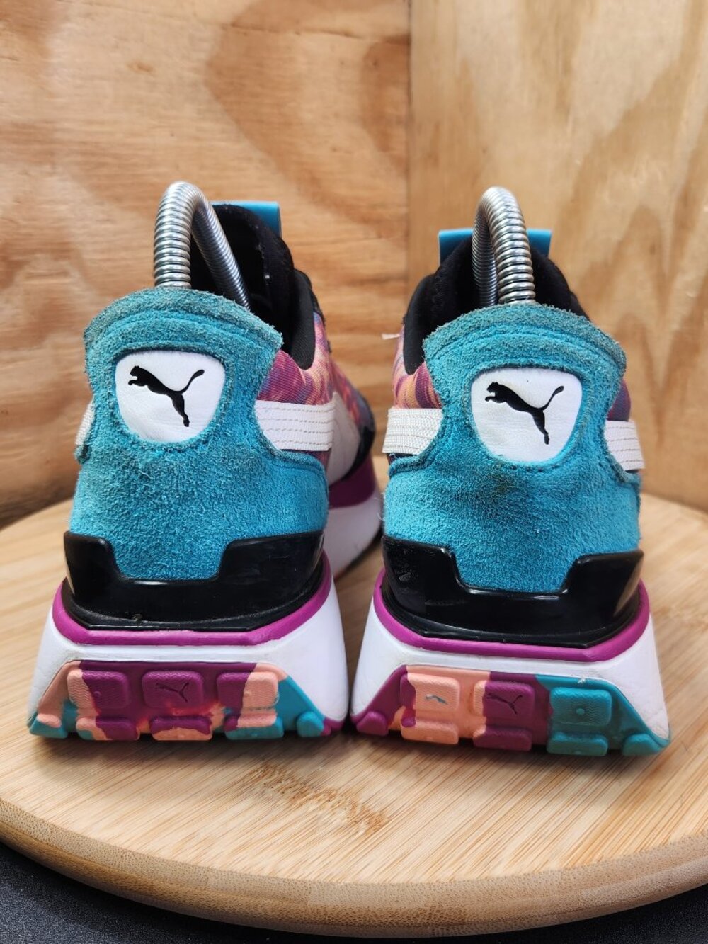 Puma Cruise Rider Tie Dye Womens Shoes Platform Sneakers Size 8 - Picture 5 of 9